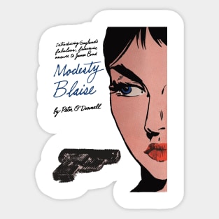 Modesty Blaise Book cover Pulp Fiction Sticker